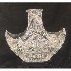 Antique Cut Crystal Basket